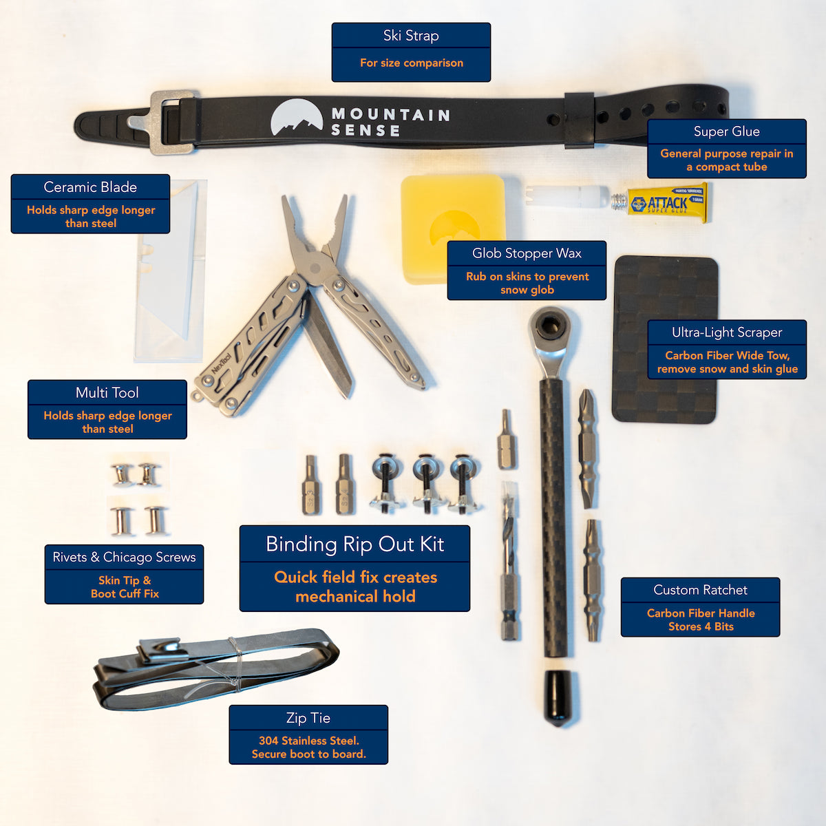 BUNDLE: PRO Rescue Kit, Crevasta Kit, C-Ski Tie, Crevasse Rescue Made Easy Course