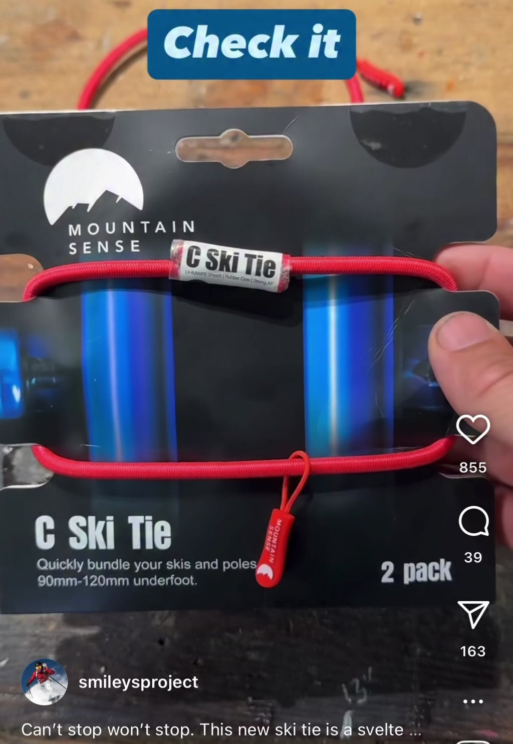 C-Ski Tie 2 Pack